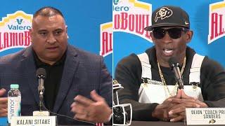 BYU's Kalani Sitake, Colorado's Deion Sanders hold news conference day before Alamo Bowl