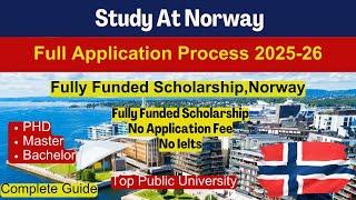  Study in Norway | Fully Funded Scholarships for BS, Master & PhD 2024-25 | No IELTS | No Fee 