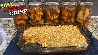 DELICIOUS Apple Crisp With NO Oats Using Home- Canned Apple Pie Filling