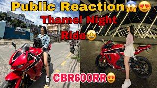 NIDRA LAGERA CBR600RR CHALAUNAI GARO VO || THAMEL NIGHT RIDE || SONI RIDES