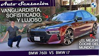 Prueba BMW serie 7 2023 : BMW 760i  2023 VS BMW i7 xdrive60  2023. ¿El  mejor del coche del mundo ?