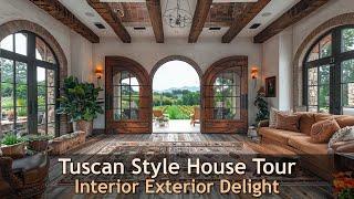 Tuscan Style Home Tour: Interior and Exterior Showcase