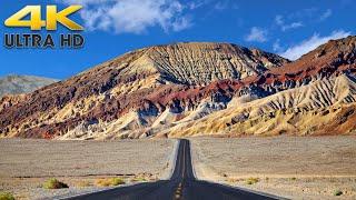 4.5 Hours of Death Valley National Park Scenic Desert Driving 4K California