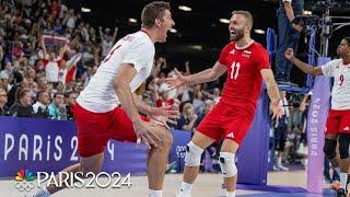 Team USA's gold medal hopes gashed by Poland in men's volleyball semi | Paris Olympics | NBC Sports