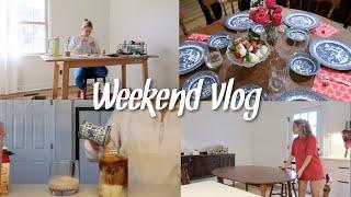 WEEKEND VLOG | strawberry cold foam recipe, hosting girls dinner, days in the life :)
