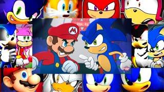 Mario VS. Sonic - Cartoon Beatbox Battles Reaction Mashup @eganimation442