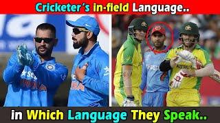 Cricketers in field discussion language while playing cricket