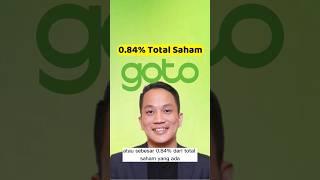 Pemilik 9.98 Miliar Saham GoTo #shorts #saham #finansial #indonesia #goto