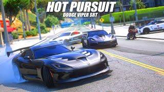 HOT PURSUIT DODGE VIPER ! KEI DPO BERAT KEPOLISIAN BERUSAHA MENYELAMATKAN NYAWANYA !! GTA 5 ROLEPLAY