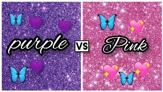 Purple vs Pink | Choose your favourite | phone / dress / heels / cake ect.