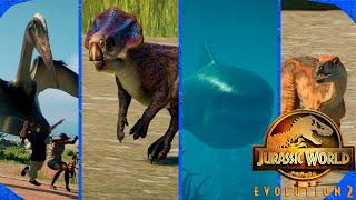 4 New Species | Jurassic World Evolution 2 Park Managers' Collection Pack