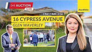 SOLD: $1,635,000 - Live Auction @ 16 Cypress Avenue, Glen Waverley - Auction Results Melbourne