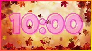 10 Minute Timer Autumn Fall With Music | Classroom - Relax - Study |