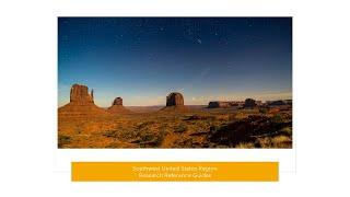 Southwest U.S. Research Reference Guides