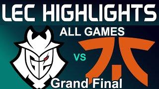 G2 vs FNC Highlights ALL GAMES | LEC Grand Final 2024 Summer | G2 Esports vs Fnatic by Onivia