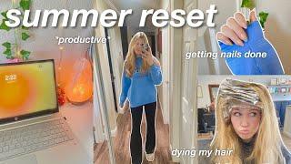 SUMMER RESET!! glowing up and getting my life together (productive vlog)