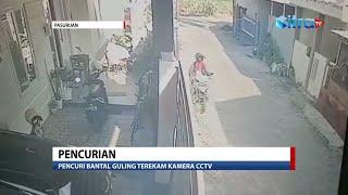 Pencuri Bantal Guling Terekam Kamera CCTV