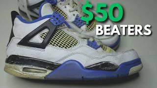 TRASHED $50 Jordan 4 Motorsport Blue Restoration! Stunning Transformation!