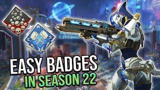 Season 22 Made Farming Badges EASY! (21 KILLS, 5K DMG)