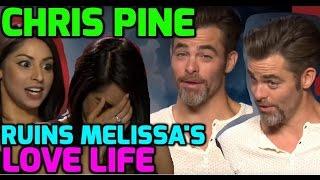 Chris Pine & Zachary Quinto tease presenter Melissa about her date!