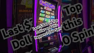 When $50 Top Dollar last $300 hits huge! #slots #slot #jackpot #handpay #jackpots #casino #casinos