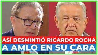 Así fue como RICARDO ROCHA ENFRENTÓ a AMLO en al MAÑANERA y lo dejó en RIDÍCULO con DATOS