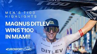  Magnus Ditlev dominates in Miami as Sam Long claims second   | T100 Triathlon World Tour