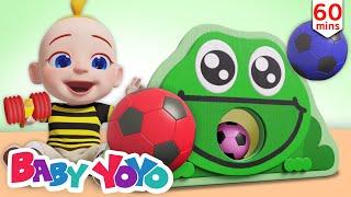 The Colors Song (Frog Color Balls) + more nursery rhymes & Kids songs -Baby yoyo