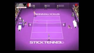Azarenka vs Sharapova  World Tennis Day  Stick Tennis