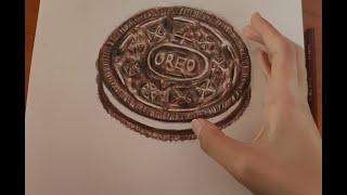 Realistic Oreo Drawing | The Artuber