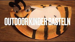 Outdoor Kinder basteln eine Biene