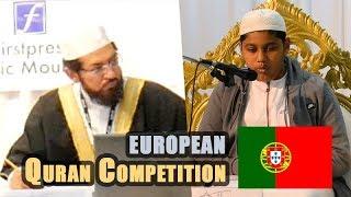 European Quran Competition 2019 3 Juz Portugal contestant Muhammad Rafik Sidat