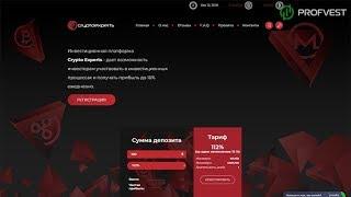 Crypto Experts: обзор и отзывы от PROFVEST.COM (Наш вклад 300$)