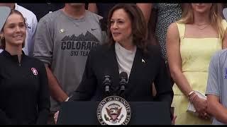 Vice President Harris speaks for the first time after President Biden stepped aside in campaign