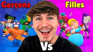 5 FILLES VS 5 GARÇONS SUR BRAWL STARS !!