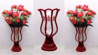 Plastic Bottle Flower Vase DIY Ideas | Best Out Of Waste Water Bottle