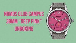 Nomos Club Campus Deep Pink 38 Unboxing - A Rolex OP Pink Dial Challenger?