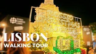 Exploring Lisbon's Magical CHRISTMAS Market at Rossio Square!