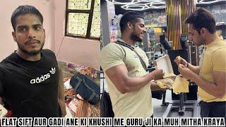 ab mila sahi jagh flat parking ke sath | guru ji ke sath pure gym me sabka muh mitha kraya