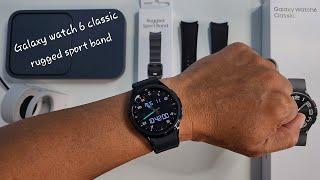 Samsung Galaxy watch 6 classic 43mm with Samsung rugged sport band