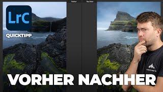 Vorher Nachher Ansichten und Shortcuts | 1 Minute Lightroom