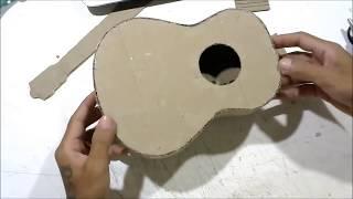 How to make an Acoustic Guitar from cardboard