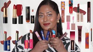 HUGE LIPSTICKS HAUL !!  Lipsticks, liquid lipsticks , lip oils , lip balm 