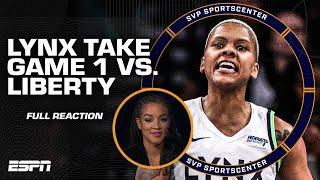 FULL REACTION: Minnesota Lynx take Game 1 vs. New York Liberty  'TEAM BASKETBALL!' ️ | SC with SVP