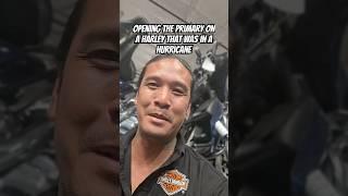 Opening the Primary on a Harley Flooded in a Hurricane