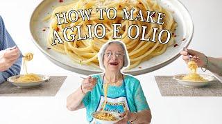 Spaghetti Aglio e Olio | Easy & Delicious | Kitchen on the Cliff with Giovanna Bellia LaMarca