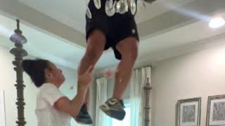 Dad Falls Through Ceiling