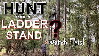 BEST Ladder Stand Hunting Camo and Ladder Stand Placement and Tactics