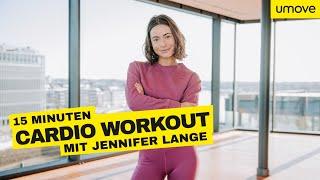 15 MINUTEN CARDIO WOKROUT MIT JENNY LANGE | Full Body Workout ohne Equipment | umove
