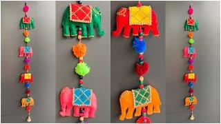 DIY Elephant wall hanging/ Rajasthani elephant hangings/ Traditional home decor/ Rajasthani thoran